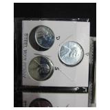 12 Steel Pennies (1943 D, P, S)