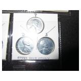 12 Steel Pennies (1943 D, P, S)