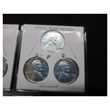 12 Steel Pennies (1943 D, P, S)