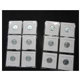 12 Steel Pennies 1943 P