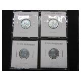 12 Steel Pennies 1943 P