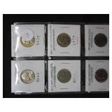 Uncirculated 5 Cent, 10 Cent, 1 Cent, and Westwares 5 Cent and Mint Medallions