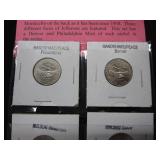 Uncirculated 5 Cent, 10 Cent, 1 Cent, and Westwares 5 Cent and Mint Medallions