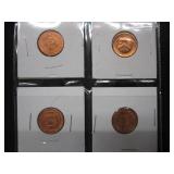 3 1909 1 Cent 2009 1 Cent Set Westward 5 Cent and Mint Medallions Sports Cards