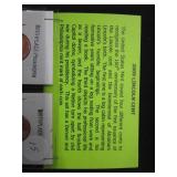 3 1909 1 Cent 2009 1 Cent Set Westward 5 Cent and Mint Medallions Sports Cards