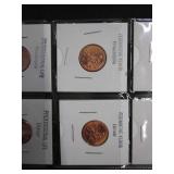 3 1909 1 Cent 2009 1 Cent Set Westward 5 Cent and Mint Medallions Sports Cards