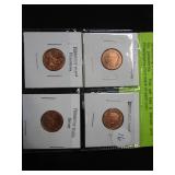 3 1909 1 Cent 2009 1 Cent Set Westward 5 Cent and Mint Medallions Sports Cards