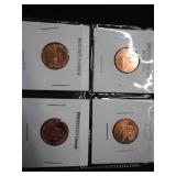 3 1909 1 Cent 2009 1 Cent Set Westward 5 Cent and Mint Medallions Sports Cards