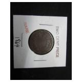 1864 2 Cent Piece