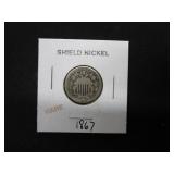 1867 Shield Nickle