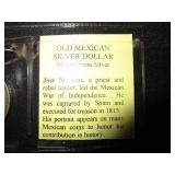 4 Mexican "Un Peso" 10% Silver