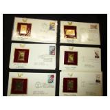 6 1st Day of Issue Stamps