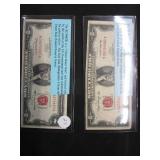 2 Red Seal $2 Bills