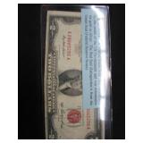 2 Red Seal $2 Bills