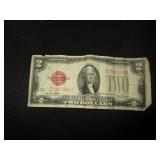 $2 Bills- Series 1953, 1976, 1953, 1928, $1 Bills- Both 1957