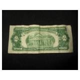 $2 Bills- Series 1953, 1976, 1953, 1928, $1 Bills- Both 1957