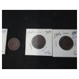 Indian Head Pennies- 1891, 1902, 1906,1907,1908, 1899, Buffalo Nickel