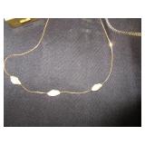 2 Necklaces, 2 Very Small Containers, Many Small Animals