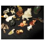 2 Necklaces, 2 Very Small Containers, Many Small Animals