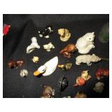 2 Necklaces, 2 Very Small Containers, Many Small Animals