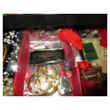 Old Jewelry Box With Jewelry Inside