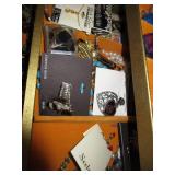 Old Jewelry Box With Jewelry Inside