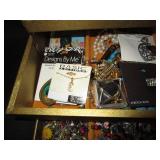 Old Jewelry Box With Jewelry Inside