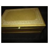 Old Jewelry Box With Jewelry Inside