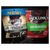 Total 0f 30 : Peppered, Siracha, Jalapeno, Teriyaki, Hickory Smoked bags of beef jerky. Plus peppered, garlic, sweet&hot jerky sticks