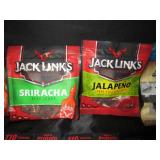 Total 0f 30 : Peppered, Siracha, Jalapeno, Teriyaki, Hickory Smoked bags of beef jerky. Plus peppered, garlic, sweet&hot jerky sticks