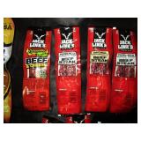 Total 0f 30 : Peppered, Siracha, Jalapeno, Teriyaki, Hickory Smoked bags of beef jerky. Plus peppered, garlic, sweet&hot jerky sticks