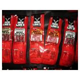 Total 0f 30 : Peppered, Siracha, Jalapeno, Teriyaki, Hickory Smoked bags of beef jerky. Plus peppered, garlic, sweet&hot jerky sticks