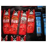Total 0f 30 : Peppered, Siracha, Jalapeno, Teriyaki, Hickory Smoked bags of beef jerky. Plus peppered, garlic, sweet&hot jerky sticks