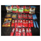 Total 0f 30 : Peppered, Siracha, Jalapeno, Teriyaki, Hickory Smoked bags of beef jerky. Plus peppered, garlic, sweet&hot jerky sticks