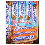 42 Bars, combination of Snickers Crispers and Snickers Hazelnut and Snickers Almond ( King Size- 2 Bars in Some)