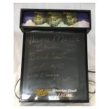 Miller Light Genuine Draft - Back Light Menu Board