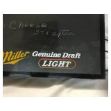 Miller Light Genuine Draft - Back Light Menu Board