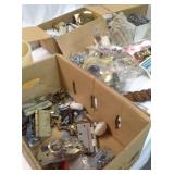 Bathroom and Kitchen Hardware - Miter box with Saw - Craftsman Drill - and Garage items