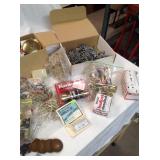 Bathroom and Kitchen Hardware - Miter box with Saw - Craftsman Drill - and Garage items