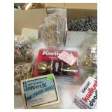 Bathroom and Kitchen Hardware - Miter box with Saw - Craftsman Drill - and Garage items