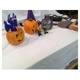 Christmas Candles and Halloween Decor - Pumpkins, Witches Hat, Hunted House, Spider, Flying Bats