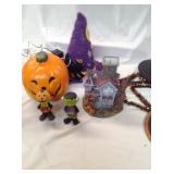 Christmas Candles and Halloween Decor - Pumpkins, Witches Hat, Hunted House, Spider, Flying Bats