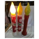 Christmas Candles and Halloween Decor - Pumpkins, Witches Hat, Hunted House, Spider, Flying Bats