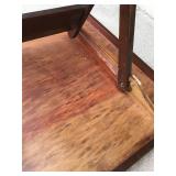 2 vintage wooden tables