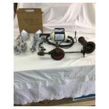 2012 Equinox mirror and handles air pump and drill, jack