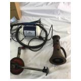 2012 Equinox mirror and handles air pump and drill, jack