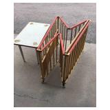 Nockonwood Playpen Antique Vintage Old Crib Wooden and table