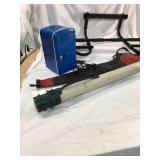 Hot Rod magazines Gun bag, Fishing rod case , pull up bar and small portable fridge
