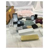 Jewelry cases and plex glass shelves