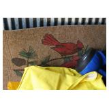 Outdoor Apparel, Flashlight, and Door Mat